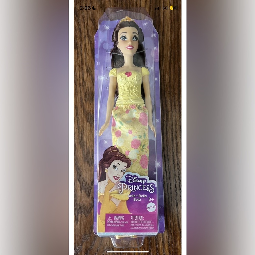 Disney Princess Belle Toy Doll - Beauty & The Beast - Mattel - Ages 3+ - NEW